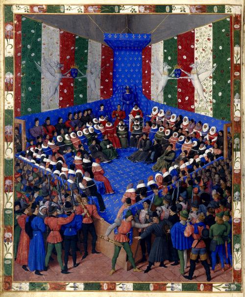 Lit de justice en présence de Charles VII