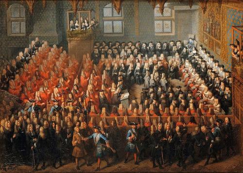 Lit de justice en présence de Louis XV